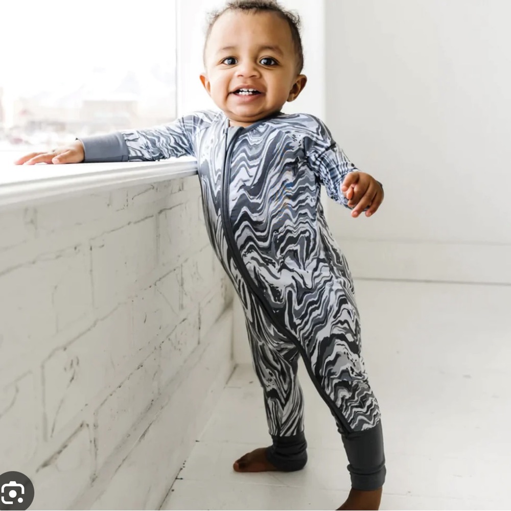 Grey Marble Little Sleepies Shorty